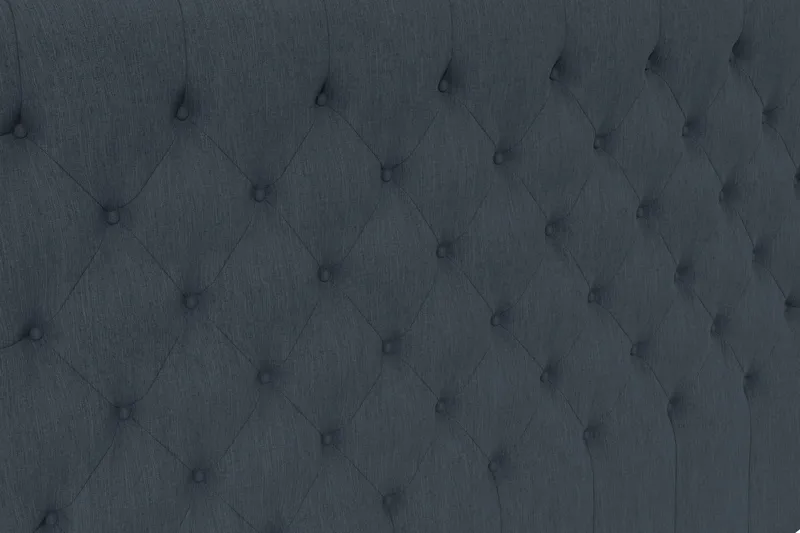 Sängynpääty Romance Lyx 210 Nappitoppaus - Tummansininen - Huonekalut - Sänky - Sängyn lisävarusteet & sängynpäädyt - Sängynpääty