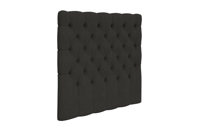 Sängynpääty Romance Lyx/Roma Lyx 120 Nappitoppaus - Musta - Huonekalut - Sänky - Sängyn lisävarusteet & sängynpäädyt - Sängynpääty