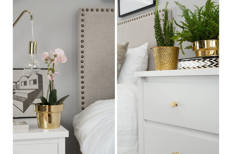 Sängynpääty Roosalie 165 cm - Beige - Huonekalut - Sänky - Sängyn lisävarusteet & sängynpäädyt - Sängynpääty