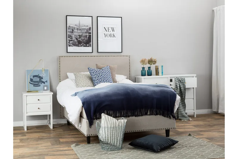 Sängynpääty Roosalie 165 cm - Beige - Huonekalut - Sänky - Sängyn lisävarusteet & sängynpäädyt - Sängynpääty