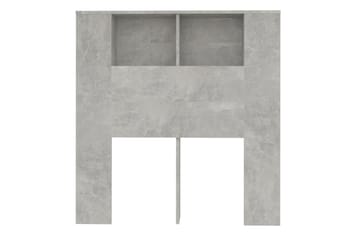 Sängynpääty säilytystilalla betoninharmaa 100x18,5x104,5 cm - Harmaa - Huonekalut - Sänky - Sängyn lisävarusteet & sängynpäädyt - Sängynpääty