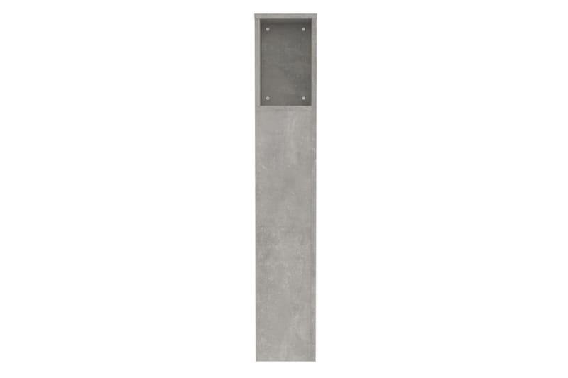 Sängynpääty säilytystilalla betoninharmaa 100x18,5x104,5 cm - Harmaa - Huonekalut - Sänky - Sängyn lisävarusteet & sängynpäädyt - Sängynpääty