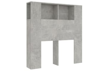 Sängynpääty säilytystilalla betoninharmaa 100x18,5x104,5 cm - Harmaa - Huonekalut - Sänky - Sängyn lisävarusteet & sängynpäädyt - Sängynpääty