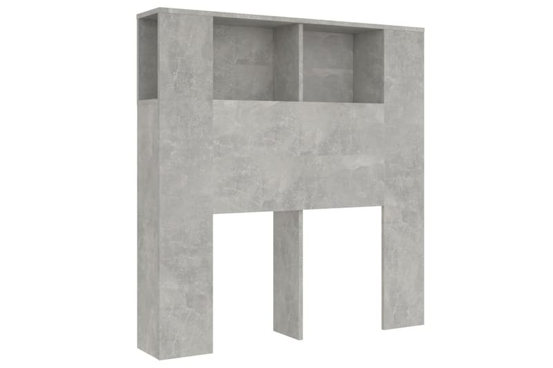 Sängynpääty säilytystilalla betoninharmaa 100x18,5x104,5 cm - Harmaa - Huonekalut - Sänky - Sängyn lisävarusteet & sängynpäädyt - Sängynpääty