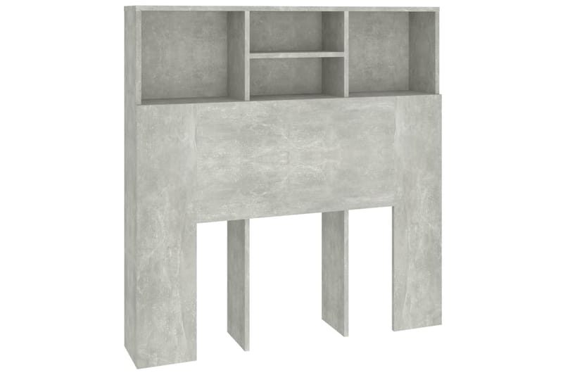 Sängynpääty säilytystilalla betoninharmaa 100x19x103,5 cm - Harmaa - Huonekalut - Sänky - Sängyn lisävarusteet & sängynpäädyt - Sängynpääty