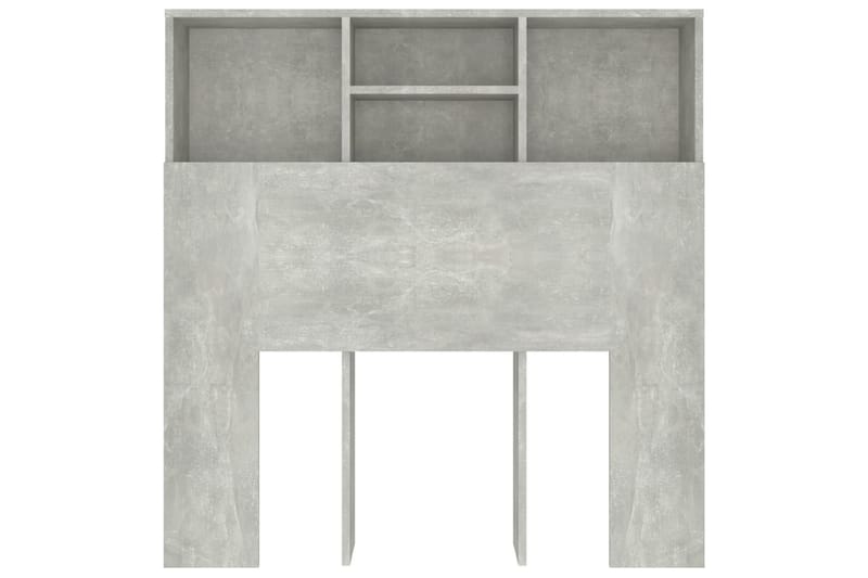 Sängynpääty säilytystilalla betoninharmaa 100x19x103,5 cm - Harmaa - Huonekalut - Sänky - Sängyn lisävarusteet & sängynpäädyt - Sängynpääty