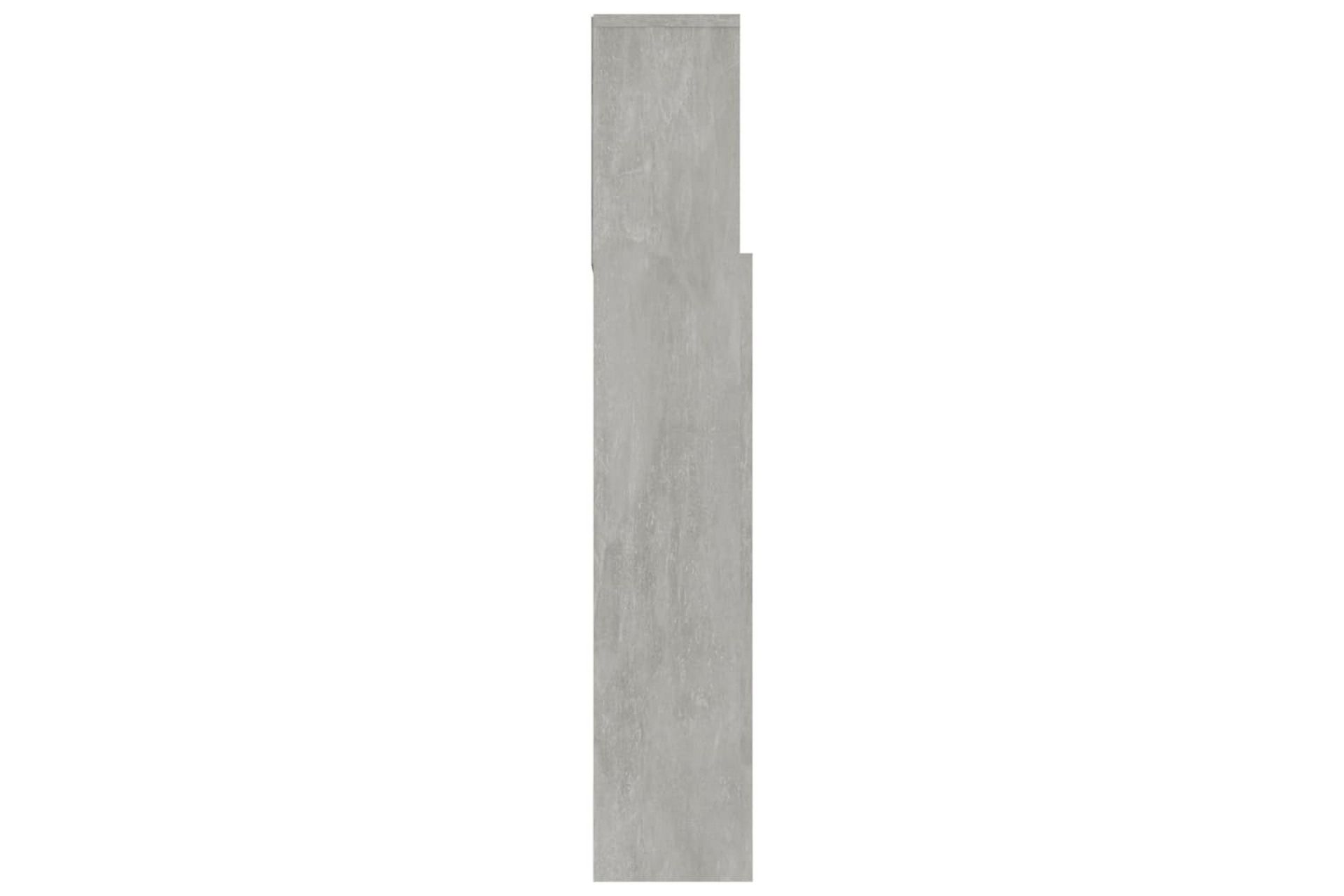 Sängynpääty säilytystilalla betoninharmaa 180x19x103,5 cm - Harmaa - Huonekalut - Sänky - Sängyn lisävarusteet & sängynpäädyt - Sängynpääty
