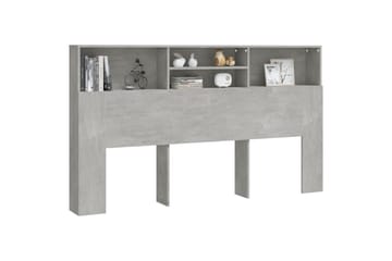 Sängynpääty säilytystilalla betoninharmaa 180x19x103,5 cm - Harmaa - Huonekalut - Sänky - Sängyn lisävarusteet & sängynpäädyt - Sängynpääty