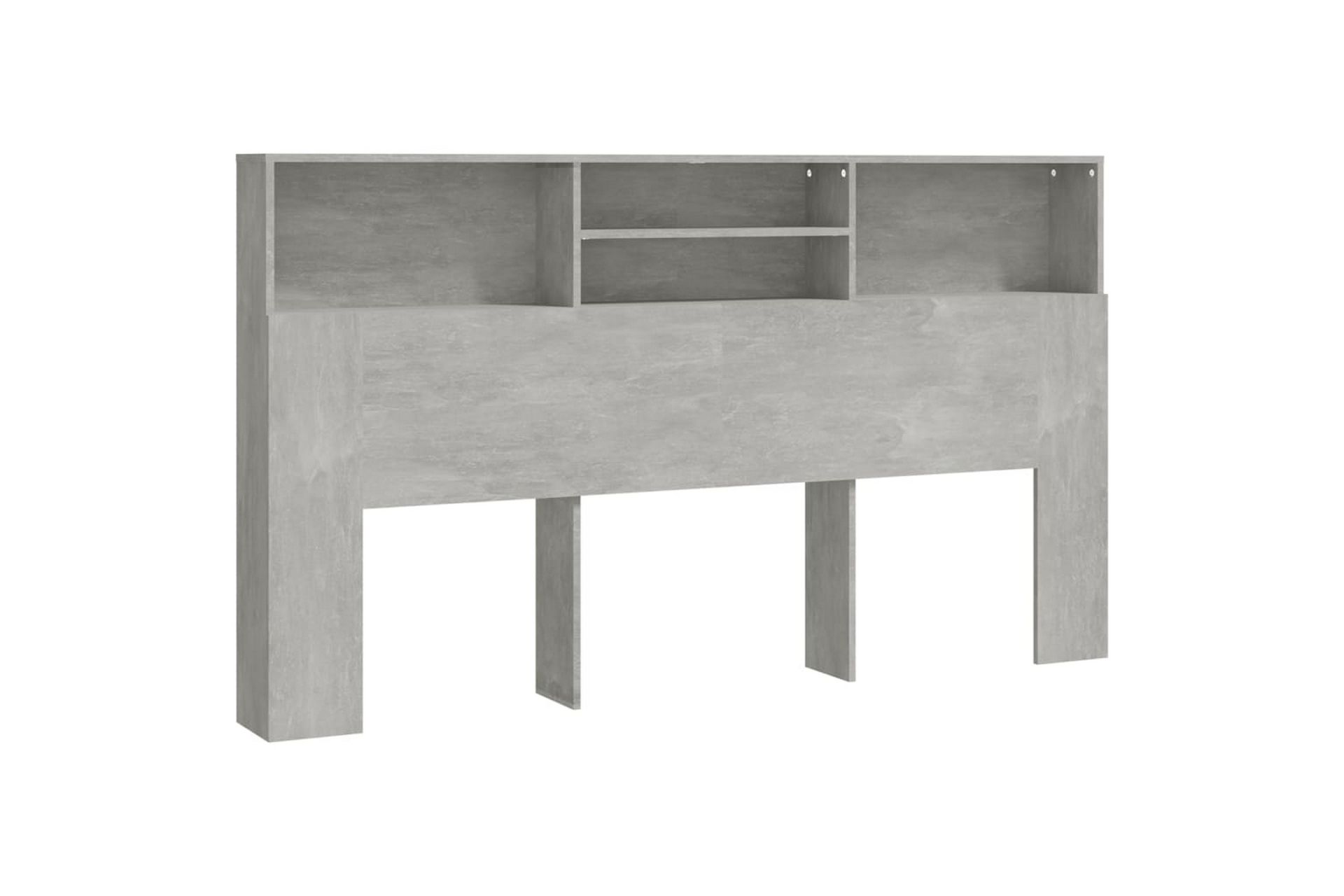 Sängynpääty säilytystilalla betoninharmaa 180x19x103,5 cm - Harmaa - Huonekalut - Sänky - Sängyn lisävarusteet & sängynpäädyt - Sängynpääty