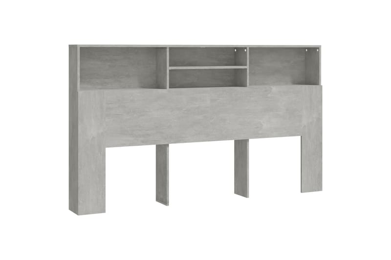 Sängynpääty säilytystilalla betoninharmaa 180x19x103,5 cm - Harmaa - Huonekalut - Sänky - Sängyn lisävarusteet & sängynpäädyt - Sängynpääty