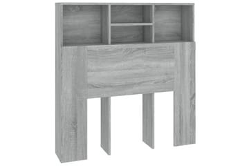 Sängynpääty säilytystilalla harmaa Sonoma 100x19x103,5 cm - Harmaa - Huonekalut - Sänky - Sängyn lisävarusteet & sängynpäädyt - Sängynpääty