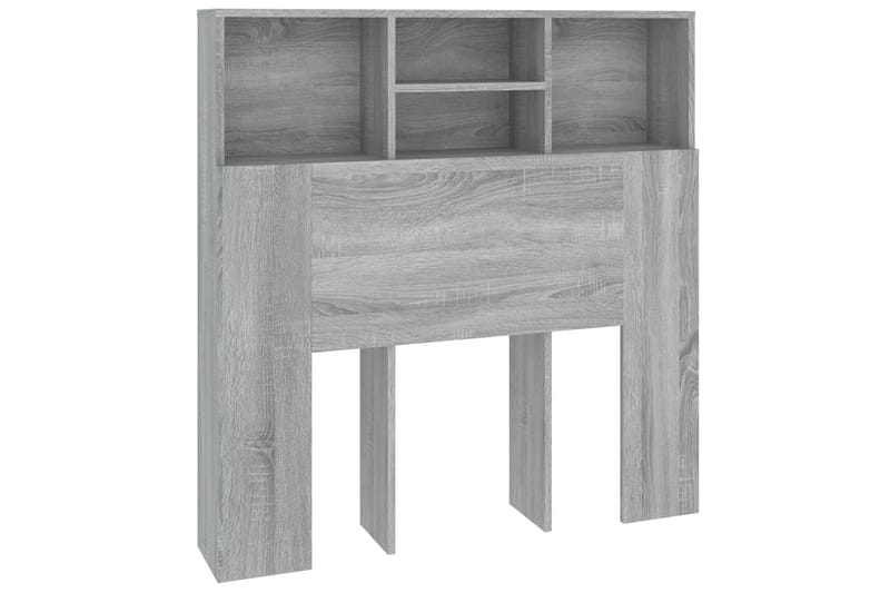 Sängynpääty säilytystilalla harmaa Sonoma 100x19x103,5 cm - Harmaa - Huonekalut - Sänky - Sängyn lisävarusteet & sängynpäädyt - Sängynpääty