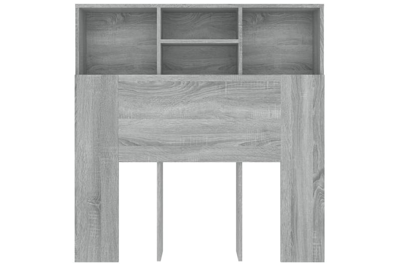 Sängynpääty säilytystilalla harmaa Sonoma 100x19x103,5 cm - Harmaa - Huonekalut - Sänky - Sängyn lisävarusteet & sängynpäädyt - Sängynpääty
