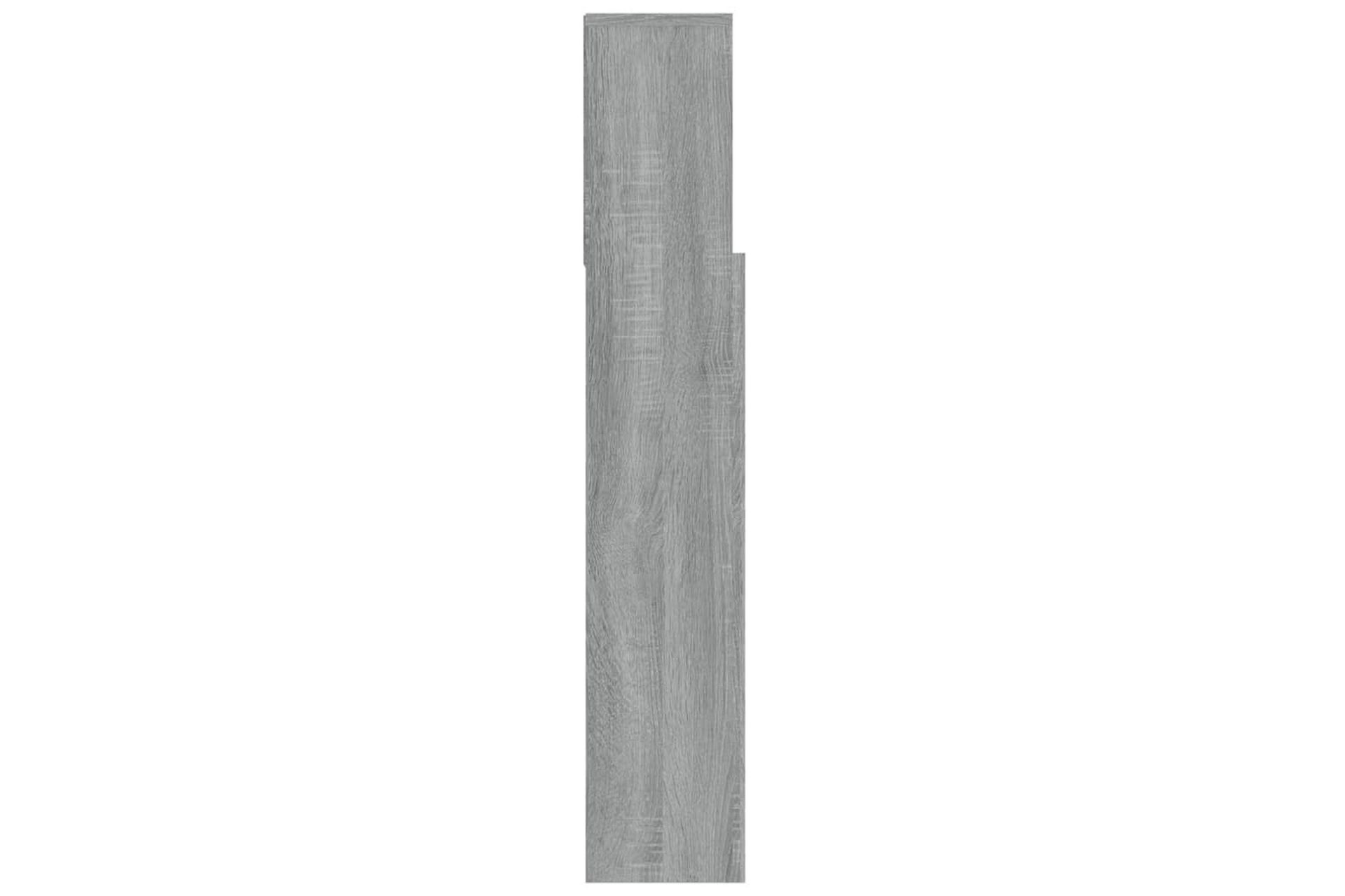 Sängynpääty säilytystilalla harmaa Sonoma 100x19x103,5 cm - Harmaa - Huonekalut - Sänky - Sängyn lisävarusteet & sängynpäädyt - Sängynpääty