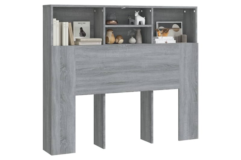 Sängynpääty säilytystilalla harmaa Sonoma 120x19x103,5 cm - Harmaa - Huonekalut - Sänky - Sängyn lisävarusteet & sängynpäädyt - Sängynpääty