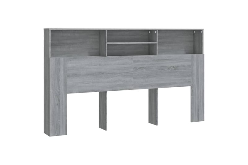 Sängynpääty säilytystilalla harmaa Sonoma 180x19x103,5 cm - Harmaa - Huonekalut - Sänky - Sängyn lisävarusteet & sängynpäädyt - Sängynpääty