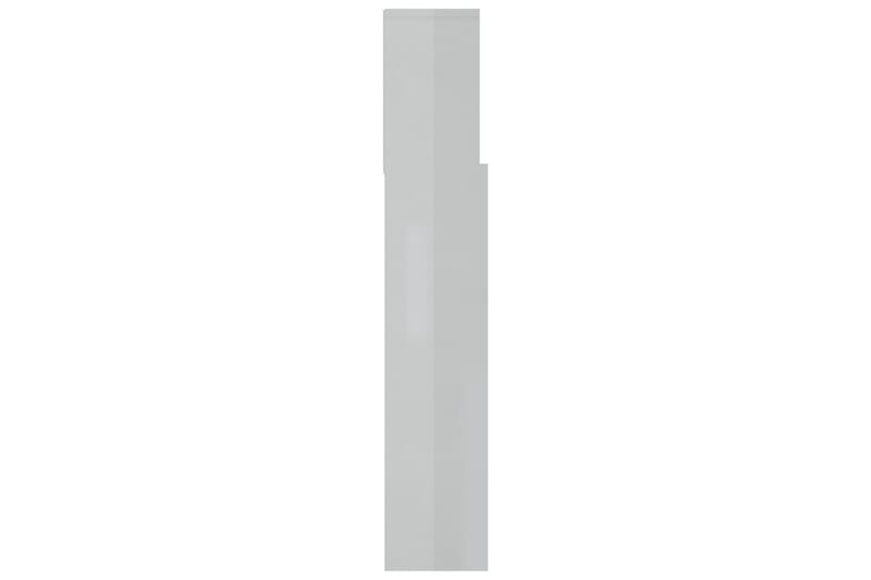 Sängynpääty säilytystilalla korkeakiilto valk. 120x19x103,5 - Valkoinen - Huonekalut - Sänky - Sängyn lisävarusteet & sängynpäädyt - Sängynpääty