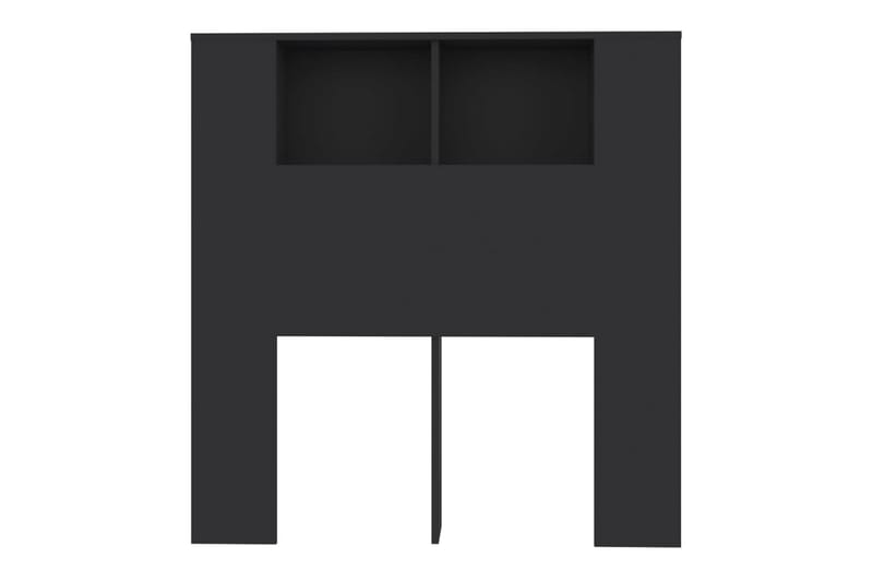 Sängynpääty säilytystilalla musta 100x18,5x104,5 cm - Musta - Huonekalut - Sänky - Sängyn lisävarusteet & sängynpäädyt - Sängynpääty