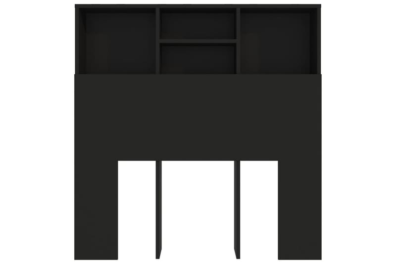 Sängynpääty säilytystilalla musta 100x19x103,5 cm - Musta - Huonekalut - Sänky - Sängyn lisävarusteet & sängynpäädyt - Sängynpääty