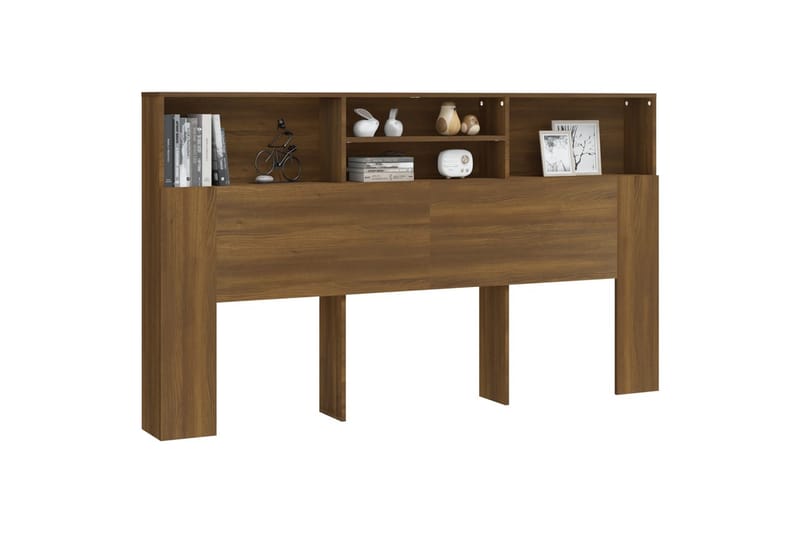 Sängynpääty säilytystilalla ruskea tammi 180x19x103,5 cm - Ruskea - Huonekalut - Sänky - Sängyn lisävarusteet & sängynpäädyt - Sängynpääty