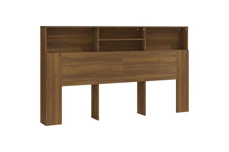 Sängynpääty säilytystilalla ruskea tammi 180x19x103,5 cm - Ruskea - Huonekalut - Sänky - Sängyn lisävarusteet & sängynpäädyt - Sängynpääty