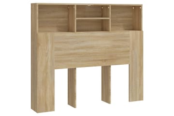 Sängynpääty säilytystilalla Sonoma-tammi 120x19x103,5 cm - Ruskea - Huonekalut - Sänky - Sängyn lisävarusteet & sängynpäädyt - Sängynpääty