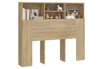Sängynpääty säilytystilalla Sonoma-tammi 120x19x103,5 cm - Ruskea - Huonekalut - Sänky - Sängyn lisävarusteet & sängynpäädyt - Sängynpääty