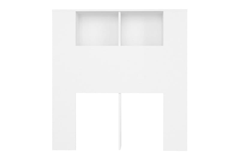 Sängynpääty säilytystilalla valkoinen 100x18,5x104,5 cm - Valkoinen - Huonekalut - Sänky - Sängyn lisävarusteet & sängynpäädyt - Sängynpääty