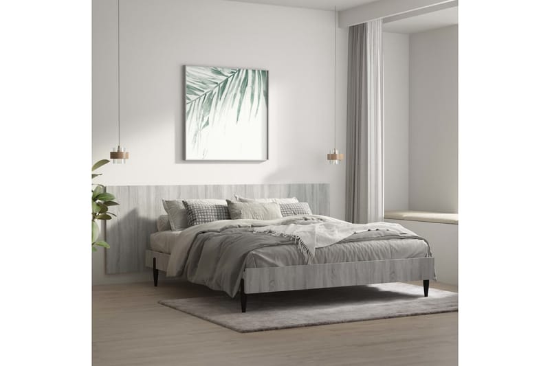 Sängynpääty seinälle harmaa Sonoma 240x1,5x80 cm tekninen pu - Harmaa - Huonekalut - Sänky - Sängyn lisävarusteet & sängynpäädyt - Sängynpääty