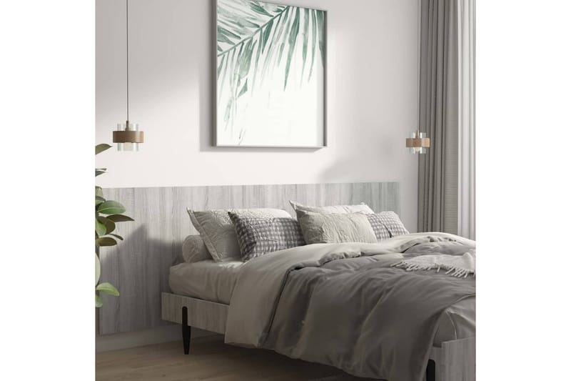 Sängynpääty seinälle harmaa Sonoma 240x1,5x80 cm tekninen pu - Harmaa - Huonekalut - Sänky - Sängyn lisävarusteet & sängynpäädyt - Sängynpääty