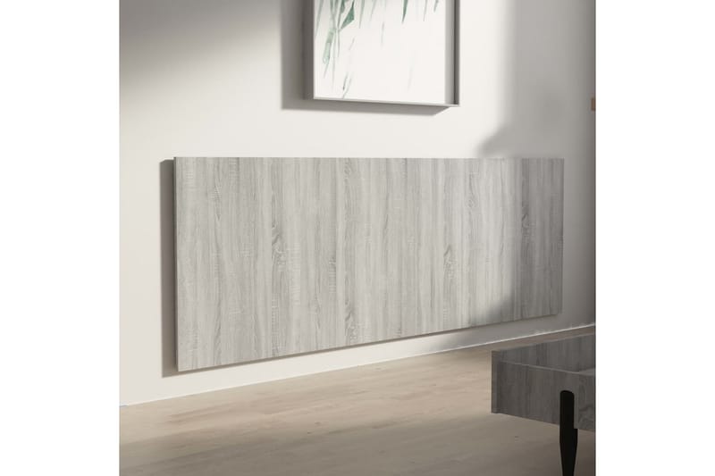 Sängynpääty seinälle harmaa Sonoma 240x1,5x80 cm tekninen pu - Harmaa - Huonekalut - Sänky - Sängyn lisävarusteet & sängynpäädyt - Sängynpääty