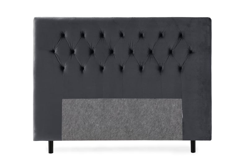 Sängynpääty Torsö 160 cm Sametti, Musta