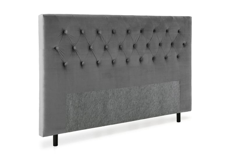 Sängynpääty Torsö 160 cm Sametti - Tummanharmaa - Huonekalut - Sänky - Sängyn lisävarusteet & sängynpäädyt - Sängynpääty