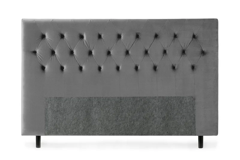 Sängynpääty Torsö 160 cm Sametti, Tummanharmaa