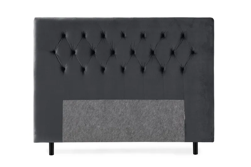 Sängynpääty Torsö 180 cm Sametti - Musta - Huonekalut - Sänky - Sängyn lisävarusteet & sängynpäädyt - Sängynpääty