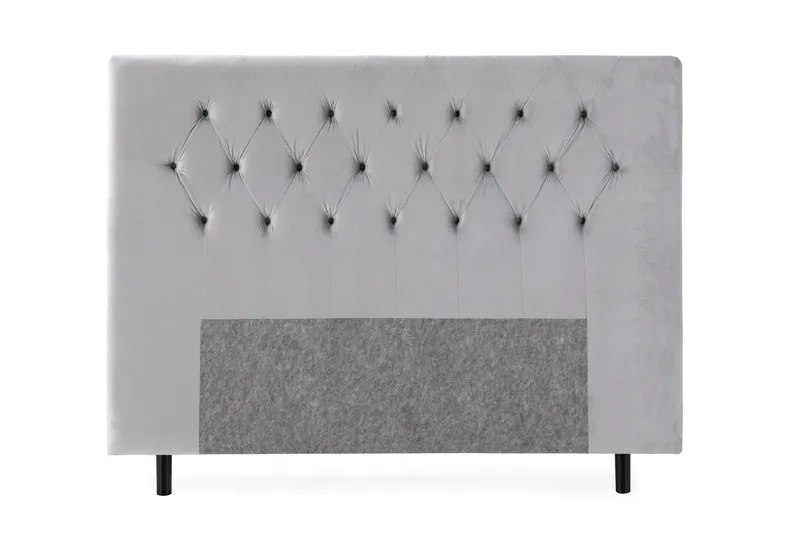 Sängynpääty Torsö 180 cm Sametti - Vaaleanharmaa - Huonekalut - Sänky - Sängyn lisävarusteet & sängynpäädyt - Sängynpääty