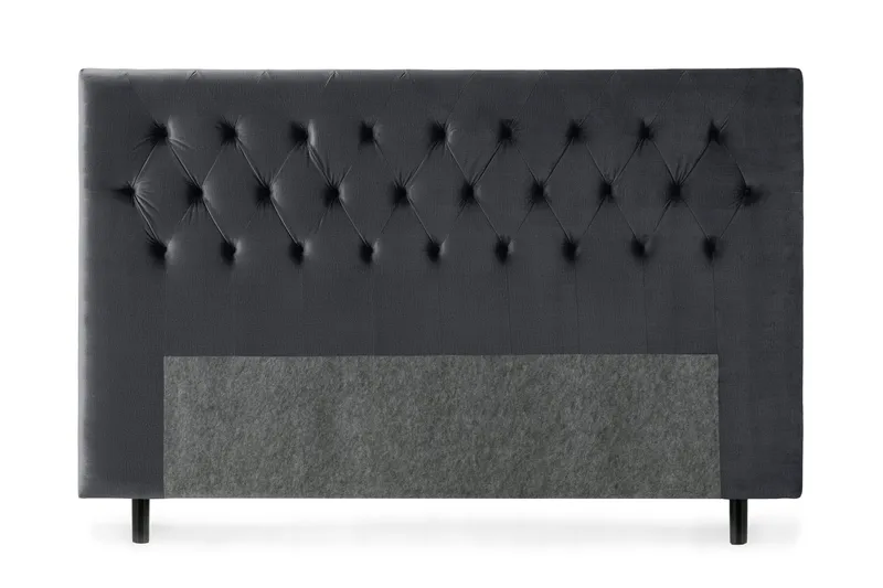 Sängynpääty Torsö 210 cm Sametti, Musta