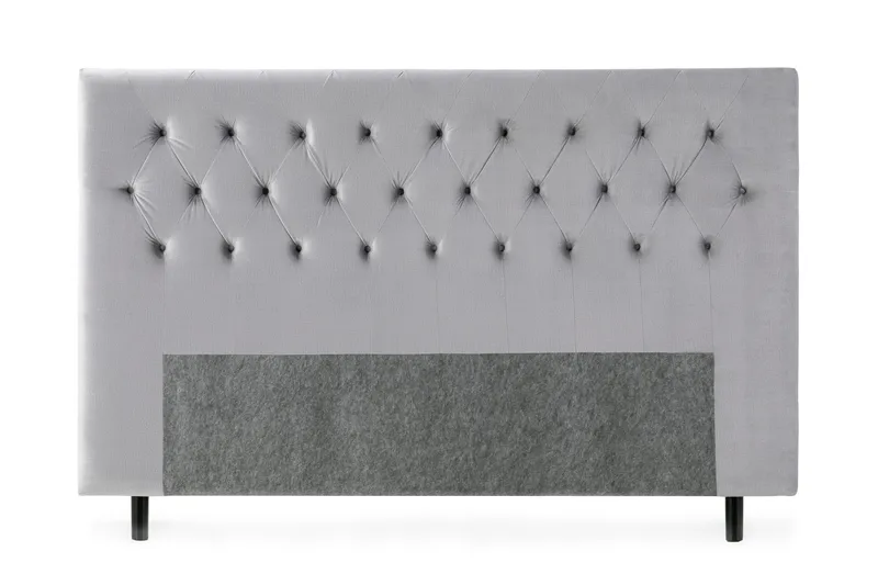 Sängynpääty Torsö 210 cm Sametti - Vaaleanharmaa - Huonekalut - Sänky - Sängyn lisävarusteet & sängynpäädyt - Sängynpääty