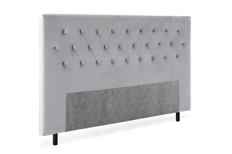 Sängynpääty Torsö 210 cm Sametti - Vaaleanharmaa - Huonekalut - Sänky - Sängyn lisävarusteet & sängynpäädyt - Sängynpääty