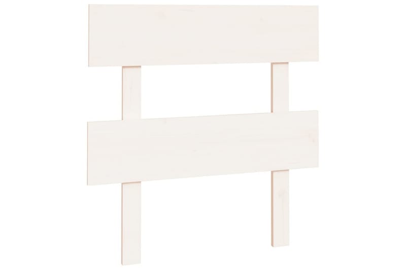 Sängynpääty valkoinen 103,5x3x81 cm täysi mänty - Valkoinen - Huonekalut - Sänky - Sängyn lisävarusteet & sängynpäädyt - Sängynpääty