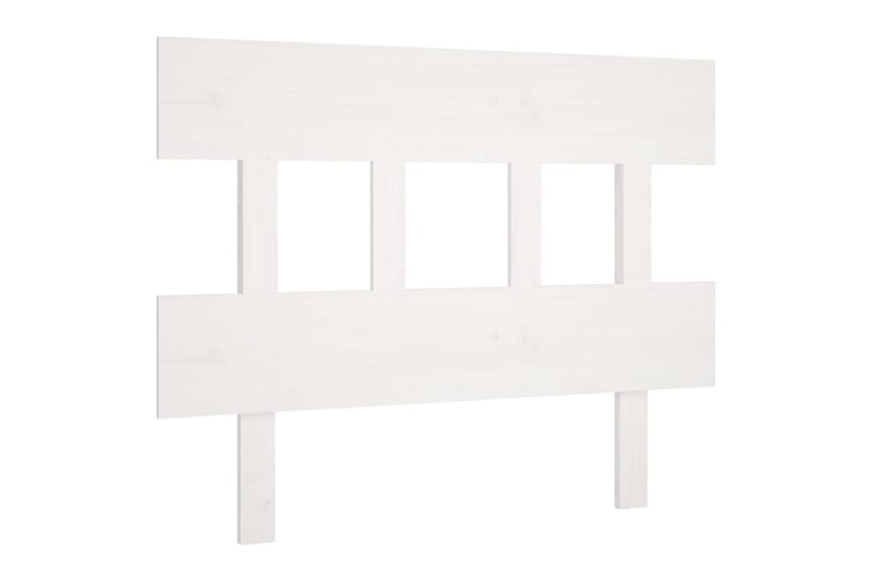 Sängynpääty valkoinen 103,5x3x81 cm täysi mänty - Valkoinen - Huonekalut - Sänky - Sängyn lisävarusteet & sängynpäädyt - Sängynpääty