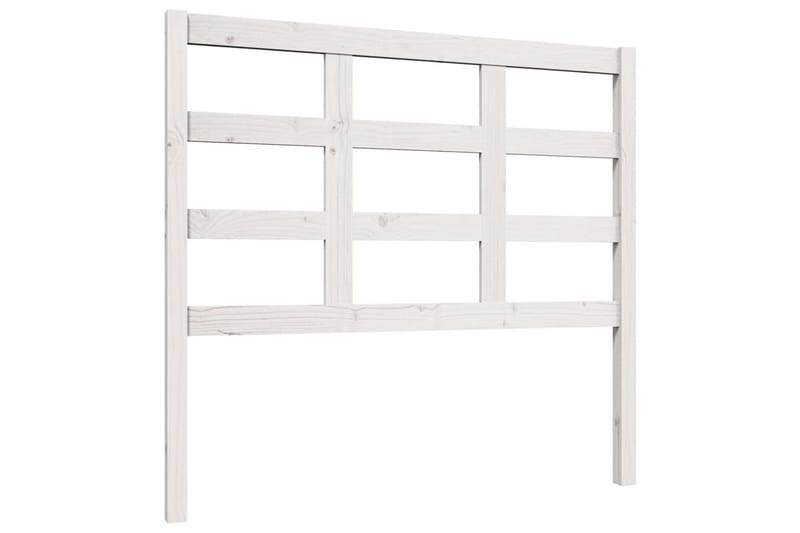 Sängynpääty valkoinen 105,5x4x100 cm täysi mänty - Valkoinen - Huonekalut - Sänky - Sängyn lisävarusteet & sängynpäädyt - Sängynpääty