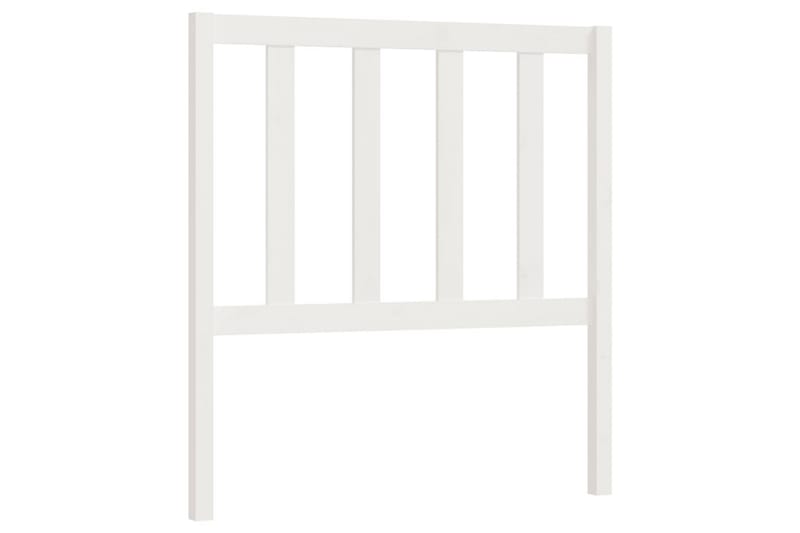 Sängynpääty valkoinen 106x4x100 cm täysi mänty - Valkoinen - Huonekalut - Sänky - Sängyn lisävarusteet & sängynpäädyt - Sängynpääty