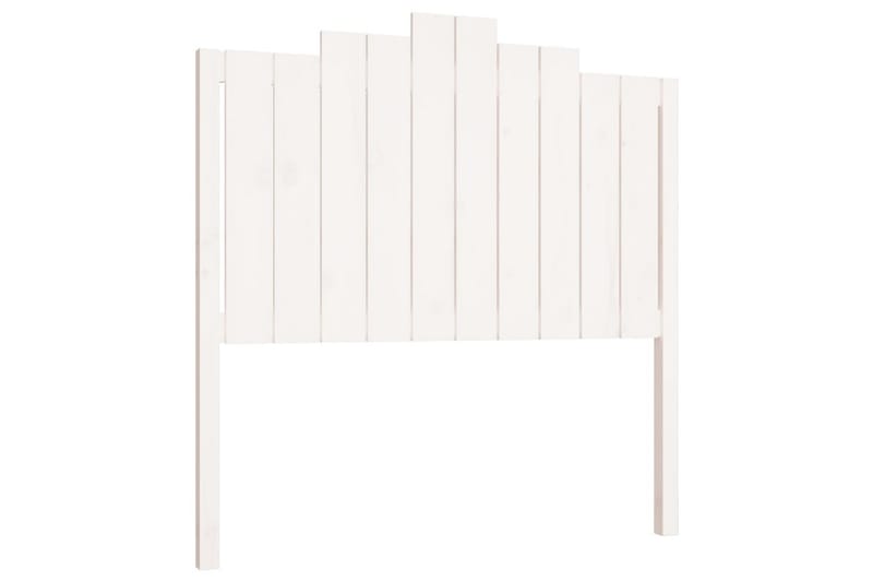 Sängynpääty valkoinen 106x4x110 cm täysi mänty - Valkoinen - Huonekalut - Sänky - Sängyn lisävarusteet & sängynpäädyt - Sängynpääty