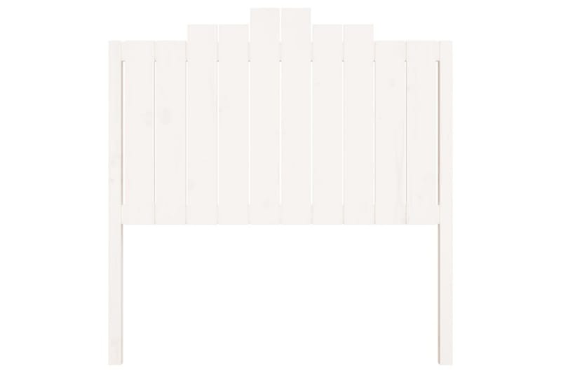 Sängynpääty valkoinen 106x4x110 cm täysi mänty - Valkoinen - Huonekalut - Sänky - Sängyn lisävarusteet & sängynpäädyt - Sängynpääty