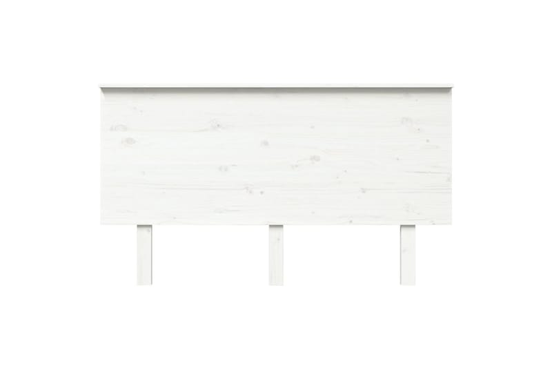 Sängynpääty valkoinen 144x6x82,5 cm täysi mänty - Valkoinen - Huonekalut - Sänky - Sängyn lisävarusteet & sängynpäädyt - Sängynpääty