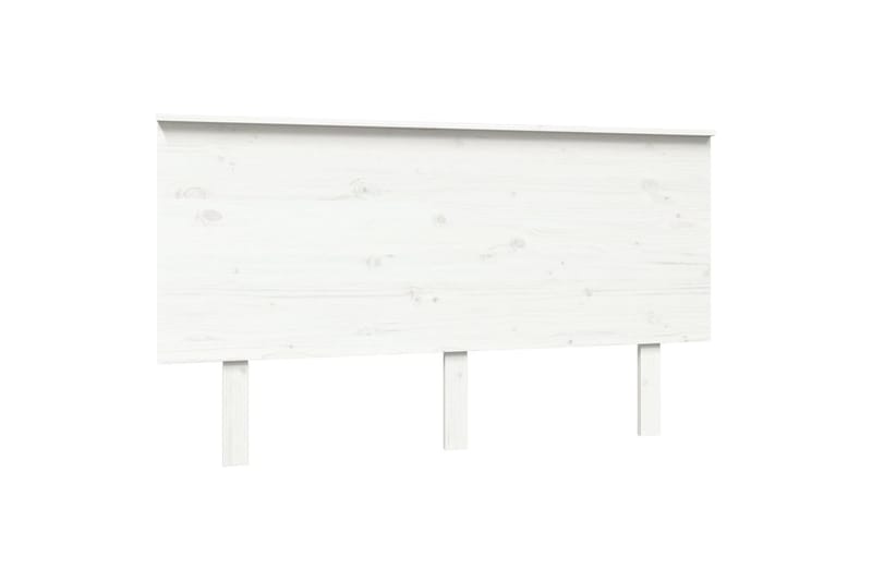 Sängynpääty valkoinen 144x6x82,5 cm täysi mänty - Valkoinen - Huonekalut - Sänky - Sängyn lisävarusteet & sängynpäädyt - Sängynpääty