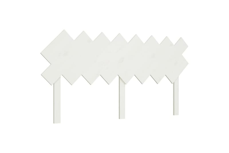 Sängynpääty valkoinen 159,5x3x80,5 cm täysi mänty - Valkoinen - Huonekalut - Sänky - Sängyn lisävarusteet & sängynpäädyt - Sängynpääty