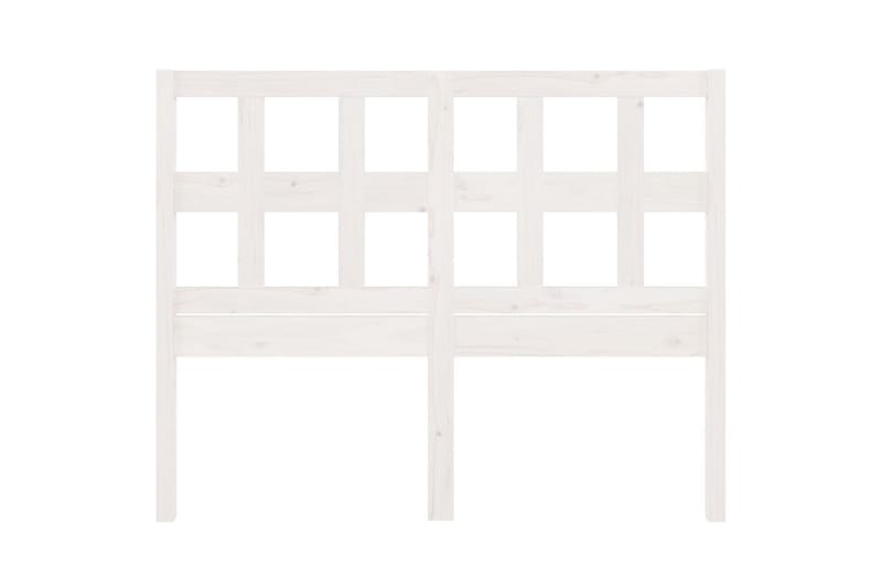 Sängynpääty valkoinen 165,5x4x100 cm täysi mänty - Valkoinen - Huonekalut - Sänky - Sängyn lisävarusteet & sängynpäädyt - Sängynpääty