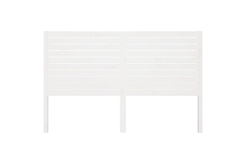 Sängynpääty valkoinen 166x4x100 cm täysi mänty - Valkoinen - Huonekalut - Sänky - Sängyn lisävarusteet & sängynpäädyt - Sängynpääty